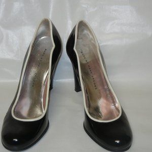 Marc Jacob Black Heels with White Trim - Size 6